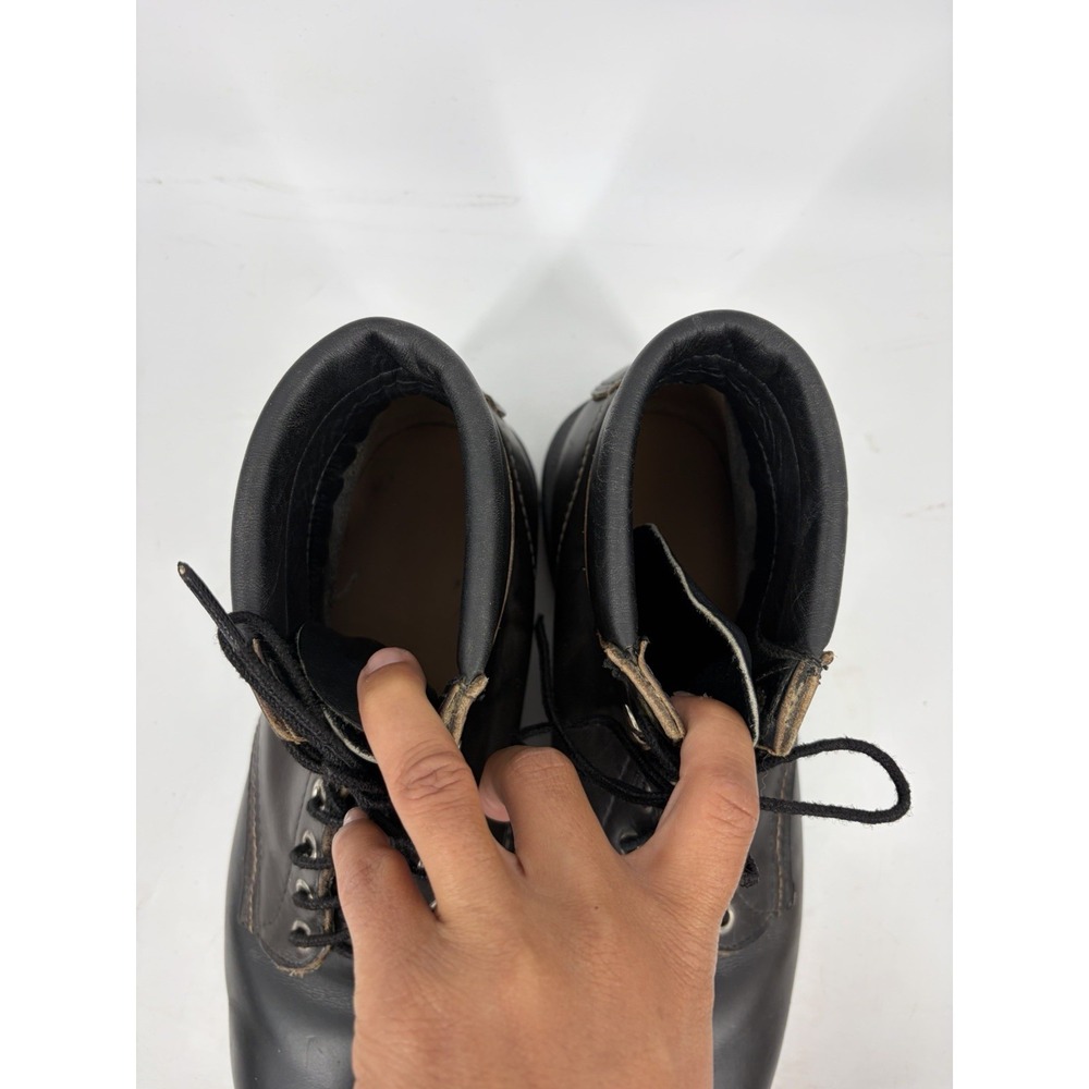 Red Wing Boots Mens Size 8.5 3E Steel Safety King Toe Black Work 2243 Vintage - Picture 10 of 16